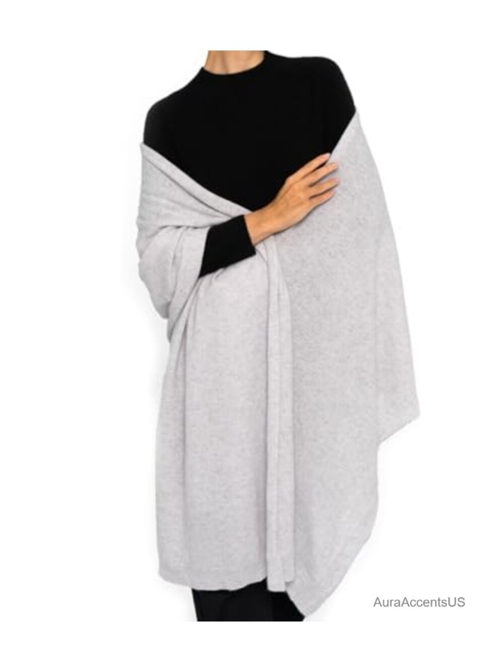 Cashmere Wool Oversized Shawl Wrap Pashmina Stole Scarf